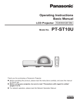 Panasonic PT-ST10E User manual