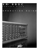 Peavey XR 680C Mixer Amp User manual