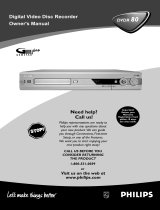 Philips DVDR80 User manual