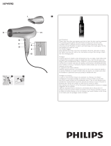 Philips Hairdyer HP4990 User manual