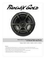 Phoenix Gold Speaker SX65CX User manual