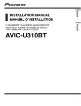 Pioneer AVIC U310 BT Installation guide