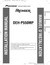 Pioneer DEH-P550MP User manual