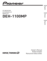 Pioneer DEH-1100MP User manual