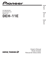 Pioneer DEH-11E User manual