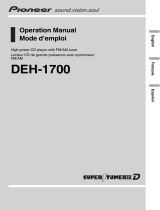 Pioneer DEH-1700 User manual