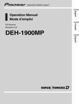 Pioneer DEH-1900MP User manual