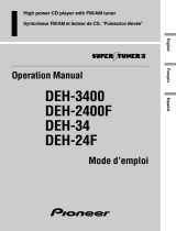 Pioneer DEH-3400 User manual