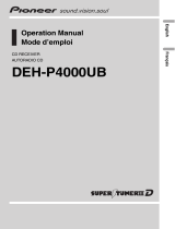 Pioneer deh-p4000ub User manual