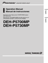 Pioneer deh-p5730mp User manual
