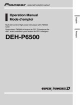 Pioneer DEH-P6500 User manual