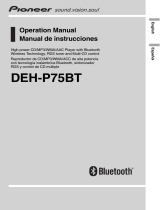 Pioneer DEH-P75BT User manual