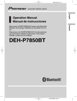Pioneer DEH-P7850BT User manual