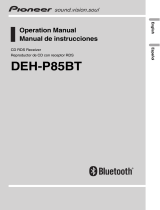 Pioneer DEH-P85BT User manual