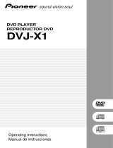 Pioneer DVJ-X1 User manual