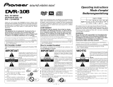 Pioneer DVR-108 User manual