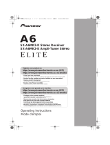 Pioneer ELITE SX-A6MK2-K User manual