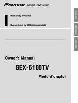 Pioneer 6100TV - TV Tuner - External User manual