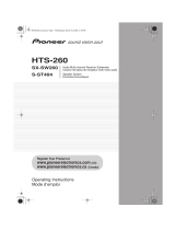 Pioneer HTS-260 User manual