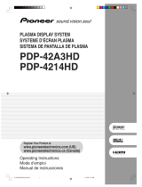 Pioneer PDP-4214HD User manual