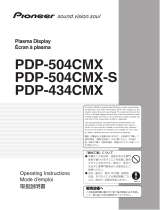 Pioneer PDP 434CMX User manual