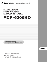 Pioneer PDP-6100HD User manual