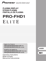 Pioneer Elite PRO-FHD1 User manual