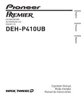 Pioneer Premier DEH-P410UB User manual