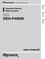 Pioneer DEH-P490IB User manual