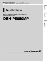 Pioneer DEH-P5850MP User manual