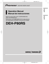 Pioneer DEH-P80RS User manual