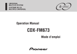 Pioneer CDX-FM673 User manual