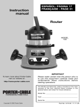 Porter-Cable 100 User manual