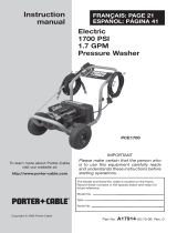 Porter-Cable PCE1700 User manual
