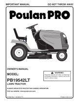Poulan PO19542LT User manual