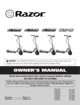 Razor E175 User manual