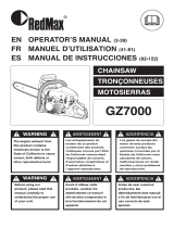 RedMax GZ7000 User manual