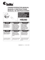 RedMax HB280 User manual