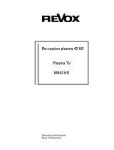 Revox Re:ception plasma 42 HD M642 HD User manual