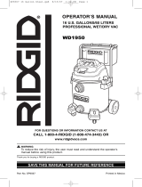 RIDGID WD1950 User manual