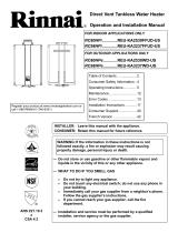 Rinnai RC98HPE User manual