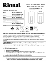 Rinnai RL75e (REU-VC2528WD-US) Installation guide