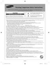 Samsung PN42A410C1D User manual