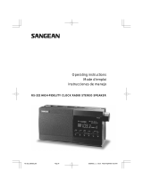 Sangean Sangean- RS-332 User manual