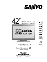 Sanyo DP42851 User manual