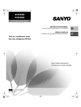 Sanyo COOL/DRY/HEAT KHS3082 User manual