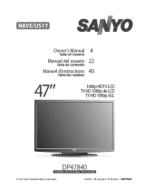Sanyo DP47840 User manual