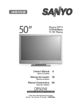 Sanyo DP50741 User manual