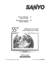 Sanyo DP55360 User manual