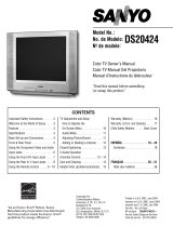 Sanyo DS20424 Owner's manual